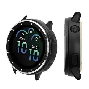 kwmobile 2in1�P�[�X Garmin vivoactive 6 (42mm) / Active 6�Ή� �J�o�[ - �x�[�� �t���[���ی� �ϏՌ� �v���e�N�^�[ ���F ���F / ���F