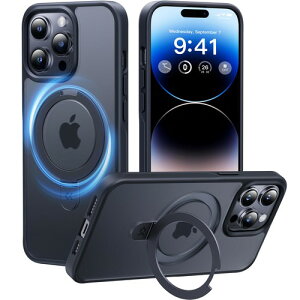 11�N�̏��S�J�� ���ϋv�X�^���h�\��CASEKOO iPhone14ProMax �p �P�[�X �B���X�^���h ���c���� �ČRMIL�K�i �ϏՌ� MagSafe�Ή� �X�}�z�P�[�X ���`������ �}�b�g�d�グ �w��h�~ 1-�u���b�N