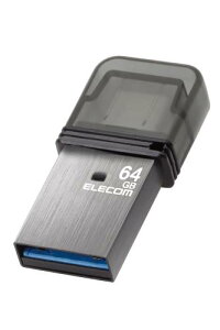 �G���R�� USB������ 64GB USB3.2(Gen1) Type-C �L���b�v�� �V���o�[ MF-CAU32064GSV