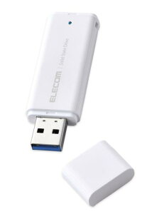 �G���R�� �O�t��SSD 500GB �|�[�^�u�� USB 5Gbps / USB3.2(Gen2)�Ή� ���^ �L���b�v�� �z���C�g ESD-EMC0500GWH