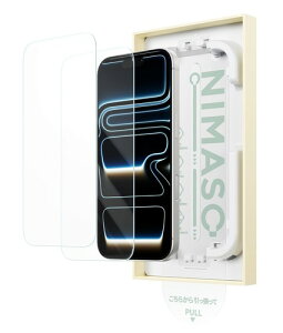 �o���yBox NIMASO �S�����K���X�t�B���� iPhone �p �ϏՌ� �d�x9H �����K���X ���� �ی�t�B���� iPhone 18 Pro Max/iPhone 17 Pro Max�p/iPhone 18 Pro/17 Pro�p iPhone18Pro Max/iPhone17Pro