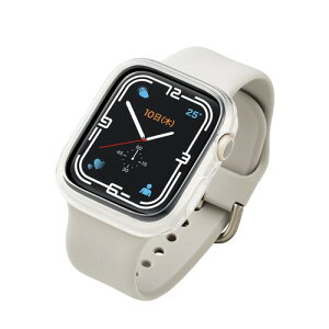 �G���R�� Apple Watch (�A�b�v���E�H�b�`) �P�[�X �o���p�[ 45mm [Apple Watch 8 7 �Ή�] �\�t�g�o���p�[ �N���A AW-21ABPUCR