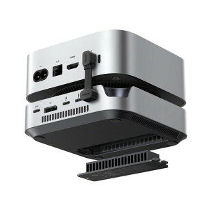 UGREEN Revodok Maxidok Thunderbolt5 Mac mini �h�b�L���O�X�e�[�V���� Thunderbolt5×2+DP 2��ʈٕ\�� 8K@60Hz M.2 SSD���� 8TB�X�g���[�W�g�� 120Gbps�����]�� 65W���d USB-A3.2×3+SD4.0/TF4.0 TB4/USB4/TB3�Ή� Windows/MacBook