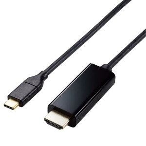 �G���R�� �f���ϊ��P�[�u�� USB Type-C-HDMI �~���[�����O�Ή� 4K2K/60Hz �X�}�z�E�^�u���b�g�̉f�����e���r�ɏo�͉\ 2m �u���b�N iPhone 16/16 Pro/16 Pro Max/16 Plus �Ή����؍� MPA-CHDMI20BK