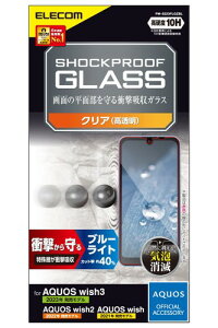 �G���R�� AQUOS wish3 (SH-53D) / wish2 (SH-51C) / wish (SHG06 A104SH SH-M20) �K���X�t�B���� �d�x10H �Ռ��z�� �u���[���C�g�J�b�g �w��h�~ �G�A�[���X SHOCKPROOF PM-S223FLGZBL �N���A �u���[���C�g�J�b�g����