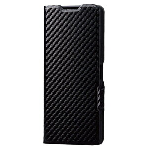 �G���R�� ELECOM Xperia 5 IV SO-54C SOG09 �P�[�X �J�o�[ �蒠�^ ���U�[ �v ���^ �y�� �}�O�l�b�g�J�� �J�[�h�|�P�b�g�t�� �����܂ܒʘb �����قǔ����Čy�� PM-X224PLFUCB �J�[�{�����u���b�N