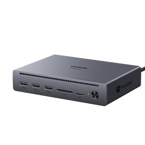 UGREEN Maxidok 10in1 Thunderbolt 5 �h�b�L���O�X�e�[�V���� Thunderbolt5×2+DP