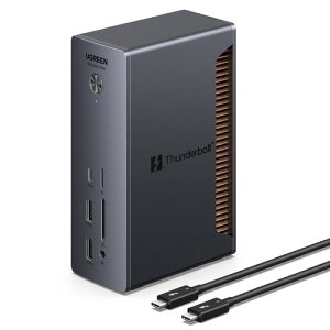 UGREEN Revodok 13in1 Thunderbolt5 �h�b�L���O�X�e�[�V���� TB5*3 Windows Mac �u���b�N�O���[