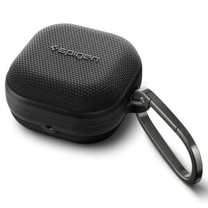 Samsung �F��Spigen Galaxy Buds4 / Galaxy Buds4 Pro �P�[�X �t�@�u���b�N PC �J���r�i�t�� �Ռ��z�� �y�� ���h�~ �ϏՌ� ���C�����X�[�d�Ή� Galaxy Buds4 / Galaxy Buds4 Pro �J�o�[ �N���V�b�N�E�t�B�b�g ACS11203 (