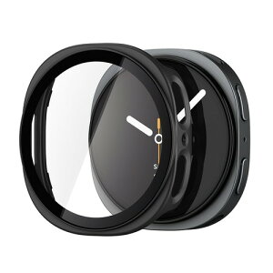 Spigen Galaxy Watch 40mm/44mm/47mm �P�[�X �K���X�t�� PC �K���X ��̌^ �V�� �t�B�b�g360 �u���b�N 9/8 Ultra IP67