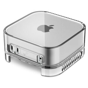 Spigen Mac mini M6/M5 Pro/M4 Pro/M4 �Ή� �P�[�X �G�A�t�B���^�[ �E���g���E�n�C�u���b�h (�N���X�^���E�N���A) �N���X�^���N���A