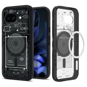 Spigen Made for Google �F�� Pixel 9a/10a �P�[�X �E���g�� �n�C�u���b�h �}�O�t�B�b�g �N���A�E�z���C�g / �l�I�E���� / �t���X�g�E�u���b�N / �N���A�E�O���t�@�C�g Pro �[�� Magsafe�Ή�