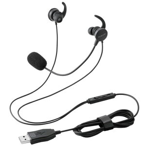 �G���R�� �L���w�b�h�Z�b�g 3.5mm 4�Ƀ~�j�v���O �}�C�N�t�� �C���i�[�C���[ �J�i���^ ���� �ϊ��P�[�u���t 3��/4�� - �u���b�N HS-EP21STBK USB HS-EP21SUBK