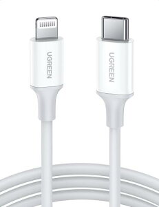 UGREEN USB C to Lightning �P�[�u�� �z���C�g 1m