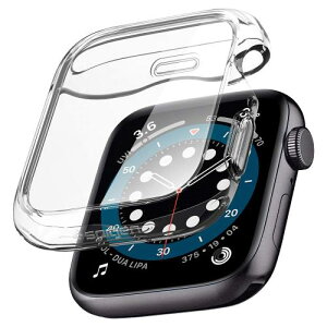 Spigen Apple Watch �P�[�X Apple Watch SE2 / SE / 6 / 5 / 4 �Ή� �S���� �S�� �N���A �ϏՌ� ��� ��̌^ �J�o�[ ���� �Ռ� �z�� TPU PC ���^ �E���g���E�n�C�u���b�h ACS01838 (�X�y�[�X�E�N���X�^��)