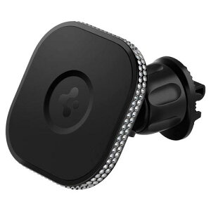 Spigen �ԍڃz���_�[ �}�O�l�b�g MagSafe�p �X�}�z�z���_�[ �L���[�r�b�N�W���R�j�A �� �X�}�z�X�^���h iPhone 13 12 Pro Max Mini �������� 360�x��] �Ў�E�� �����h�~ ���t���ȒP OneTap ITS12B ACP03808 (