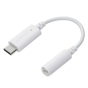 �G���R�� USB C to 3.5mm �C���z�� �ϊ��A�_�v�^ �I�[�f�B�I �W���b�N�ϊ� DAC���� ���y/�ʘb iPhone�Eandroid�Ή� �z���C�g MPA-C35DWH2