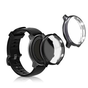 kwmobile 2x �P�[�X Huami Amazfit GTR 2 / 2e�Ή� �J�o�[ - �t���J�o�[ �V���R�� �ϏՌ� �S�̕ی� ���F/�O���[
