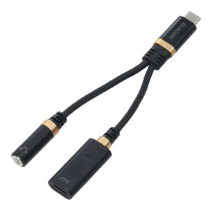 �G���R�� USB C to 3.5mm �C���z�� �ϊ��A�_�v�^ �I�[�f�B�I �W���b�N�ϊ� DAC���� ���ϋv �n�C���] �[�d���Ȃ��� PD�Ή� ���y/�ʘb iPhone�Eandroid�Ή� �u���b�N MPA-C35DSPDBK