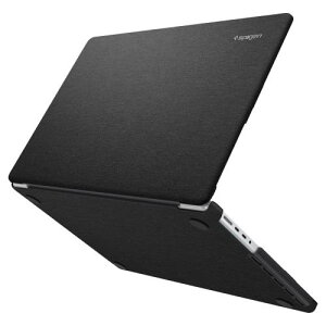 Spigen MacBook Pro 14�C���` M5 Max/M5 Pro/M5/M4/M3/M2/M1 (2026/2025/2024/2023/2021) �P�[�X �n�[�h�V�F�� �v���~�A�� �t�@�u���b�N �X���[�u �ی�J�o�[ �A�[�o���E�t�B�b�g ACS04213 (�u���b�N)