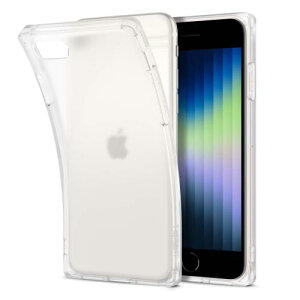 Spigen iPhone SE3 SE2 ��3/2���� �P�[�X iPhone7/8�p �ϏՌ� �X�g���b�v TPU�f�� �\�t�g �ČRMIL�K�i�擾 �J���� �t�� �ی� ���h�~ �w��h�~ ����~�� �Ռ��z�� ���C�����X�[�d�Ή� �� �����[ ACS04497