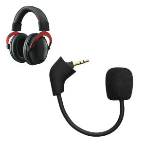kwmobile Kingston HyperX Cloud/Cloud X/CloudX Core�Ή� �����p�}�C�N - �Q�[�~���O�w�b�h�Z�b�g ���O���\ 3.5mm ���F �u���b�N
