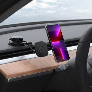 Spigen �ԍڃz���_�[ �}�O�l�b�g MagSafe�p �z�� �X�}�z�z���_�[ �� �_�b�V���{�[�h �E�B���h�� �S���Q���z�� �X�}�z�X�^���h iPhone 14 13 12 Pro Max Plus Mini �������� �Ў�E�� �����h�~ OneTap ITS35-3