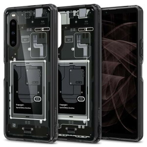 Spigen Xperia 10V �P�[�X SOG11 / SO-52D �N���A TPU �o���p�[�P�[�X 2�d�\�� �ČRMIL�K�i�擾 �ϏՌ� ���菝�h�~ ���΂ݖ��� ���C�����X�[�d�Ή� �E���g���E�n�C�u���b�h ACS06203 (�[���E����)