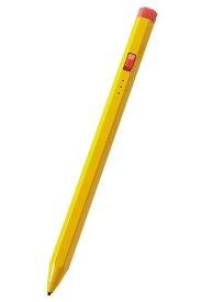 エレコム タッチペン スタイラス 鉛筆型 六角 充電式 汎用 磁気吸着 USB-C充電 ペン先交換可能 ペン先付属なし P-TPACSTEN01BU ブルー / イエロー P-TPACSTEN01YL