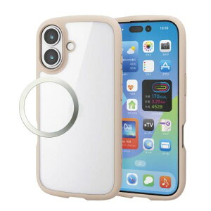 �G���R�� iPhone 17 �P�[�X �J�o�[ �N���A �ϏՌ� �Ռ��z�� �n�C�u���b�h ���^ �y�� �X�g���b�v�z�[���t�� �S���G�A�[�N�b�V���� �X�g���b�v�z���_�[�V�[�g�t TOUGH SLIM LITE �x�[�W�� PM-A25ATSLFCBE