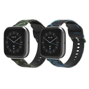kwmobile 2x Fitbit Versa 4 / Sense 2 / Versa 3 / Sense�Ή� �o���h - �����x���g �V���R���o���h �\�t�g TPU �ϋv�� - �J���t���[�W���f�U�C�� �J���t���[�W�� 01-79-80