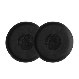 kwmobile 2x �w�b�h�z���J�o�[ Jabra Evolve 20 / 20se / 30 / 30II / 40 / 65�Ή� �����p�C���[�p�b�h - �N�b�V���� PU���U�[ ���F �u���b�N