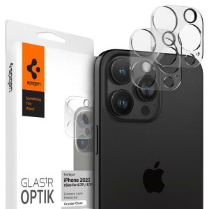 Spigen iPhone 16 Pro/iPhone Pro Max �J�����ی�t�B���� 9H�d�x�����K���X iPhone16Pro/16ProMax/15Pro/15ProMax/14Pro/14ProMax�Ή� �J�����v���e�N�^�[ 2����