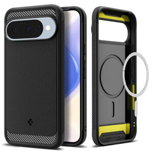 Spigen Pixel 10 / 10 Pro �P�[�X Magsafe�Ή� �}�b�g�d�グ TPU �w��h�~ ����h�~ �o���p�[ �ϏՌ� �ČRMIL�K�i ���M�b�h�A�[�}�[�E�}�O�t�B�b�g ACS09698 ()
