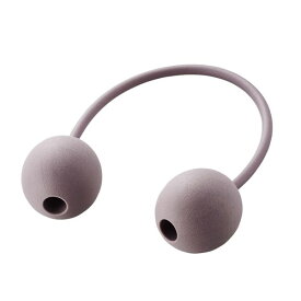 エレコム エクリアストレッチ 足裏コロコロボール ストレッチボール オフィスストレッチ ソフト 楕円 丸タイプ ライトグレー HCK-FBSGYL