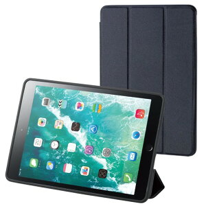 �G���R�� iPad 10.2 ��9/8/7���� (2021/2020/2019�N) �P�[�X �I�[�g�X���[�v�Ή� �蒠�^ �w�ʃN���A 2�A���O�� ���Ռ��z���P�[�X �u���b�N TB-A21RHVUSBK