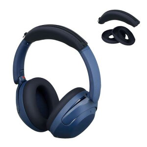 kwmobile 3x Sony WH-XB910N�Ή� �J�o�[ - �w�b�h�o���h �C���[�p�b�h �h�o �\�t�g �V���R�� - ���F