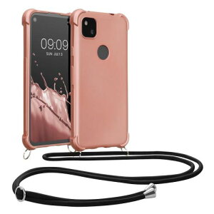 kwmobile �X�}�z�V�����_�[ Google Pixel 4a�Ή� �P�[�X - TPU �J�o�[ ���|�� �X�g���b�v�t��