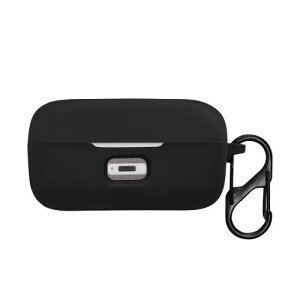 kwmobile �C���z���P�[�X Sennheiser MOMENTUM True Wireless 3 / true 4�Ή� �P�[�X - ���C�����X�C���z�� �V���R�� �����h�~ ���F �I�����W / �u���b�N