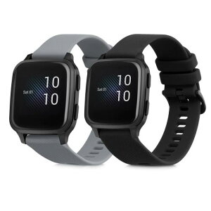 kwmobile 2x �����o���h Garmin Venu Sq Music/Sq�Ή� �x���g - �V���R���o���h �\�t�g TPU �ϋv�� ���F / �O���[ / ���F / �O���[ / �O���[ / �A���e�B�[�N�s���N / ���F / �[�ΐF / ���F / ���F / ���F / ���F