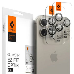 Spigen �J�����t�B���� iPhone 15 Pro Max /15 Pro/14 / �p �J���������Y �ی� Max/14 �Ή� Optik 2����