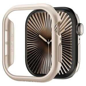 Spigen Apple Watch 11 Apple Watch 10 �P�[�X 42mm AppleWatch10 �Ή� ���� �Ռ� �z�� �ȒP�Ȏ��t�� �����^ �V���v�� �X���� �y�� �ی�J�o�[ �A�b�v���E�H�b�`�P�[�X �V���E�t�B�b�g ACS08588 (�j