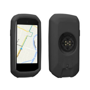 kwmobile Garmin Edge 1050�Ή� �P�[�X - �V���R�� GPS �T�C�N���R���s���[�^ �J�o�[ ���]�� �i�r �ی�P�[�X �O���[ / �u���b�N / ���C���O���[�� / �u���[
