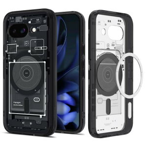 Spigen �n��18�N�̋Z�p�� Pixel �P�[�X �ϏՌ� �X�g���b�v�z�[�� ���ϖh�~ �ČRMIL�K�i �E���g�� �n�C�u���b�h �o���p�[ ���C�����X�[�d ACS09042 �[���E���� / �N���X�^���E�N���A Google 8a 9a 7a