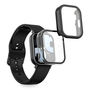 kwmobile 2x �P�[�X Xiaomi Redmi Watch 5 Lite�Ή� �J�o�[ - �t���{�f�B �K���X �ϏՌ� �����^ ����/���F