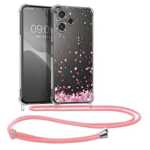 kwmobile �X�}�z�V�����_�[ Xiaomi Redmi 12�Ή� �P�[�X - �V�����_�[ �N���A TPU �J�o�[ �X�g���b�v�t�� - ���|�� ��|�� �ϏՌ�