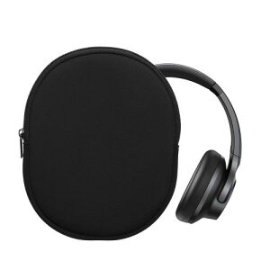 kwmobile Anker Soundcore Q20i�Ή� �P�[�X - �w�b�h�Z�b�g �ϏՌ� �l�I�v���� 20 x 16 cm �I���[�u�O���[�� / �_�[�N���[�Y / �D�F / ���F / �u���b�N �D�F/���F ���F