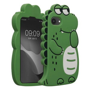 kwmobile Apple iPhone 17e / iPhone 16e�Ή� �P�[�X - �X�}�z�J�o�[ - �g�� �V���R�� �ی�P�[�X �L���[�g�ȋ����f�U�C�� ���F/���F/�ΐF �Ή�