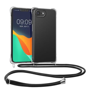 kwmobile �X�}�z�V�����_�[ Apple iPhone 17e / 16e�Ή� �P�[�X - �V�����_�[ �N���A TPU �J�o�[ �X�g���b�v�t�� ���|�� ��|�� �ϏՌ�