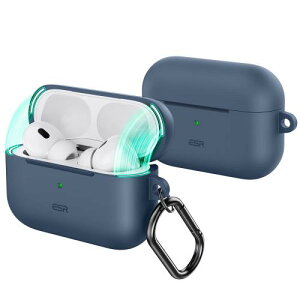 ESR AirPods Pro2 �P�[�X 2023/2022/2019 �}�O�l�b�g�W �J���r�i�t�� ���C�����X�[�d�Ή� Cloud�V���[�Y �p�[�v�� / �s���N / ���b�h / �O���[�� / �u���b�N / �z���C�g / �l�C�r�[�u���[ �S�ʕی�